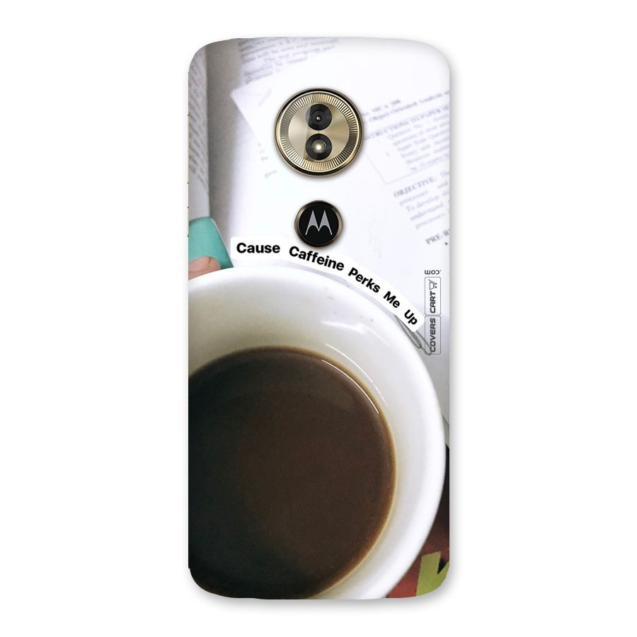 Coffee Perks Back Case for Moto G6 Play