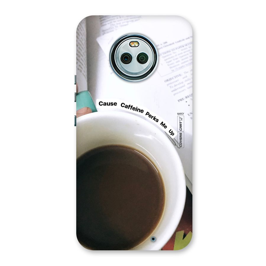 Coffee Perks Back Case for Moto X4