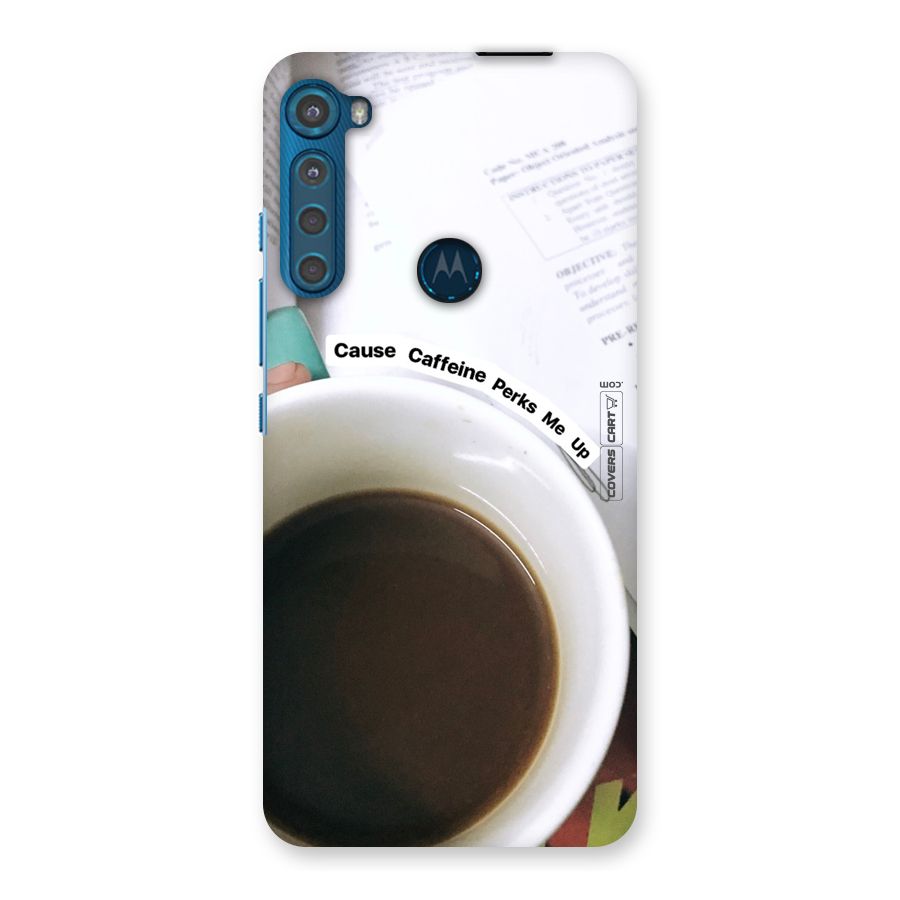 Coffee Perks Back Case for Motorola One Fusion Plus