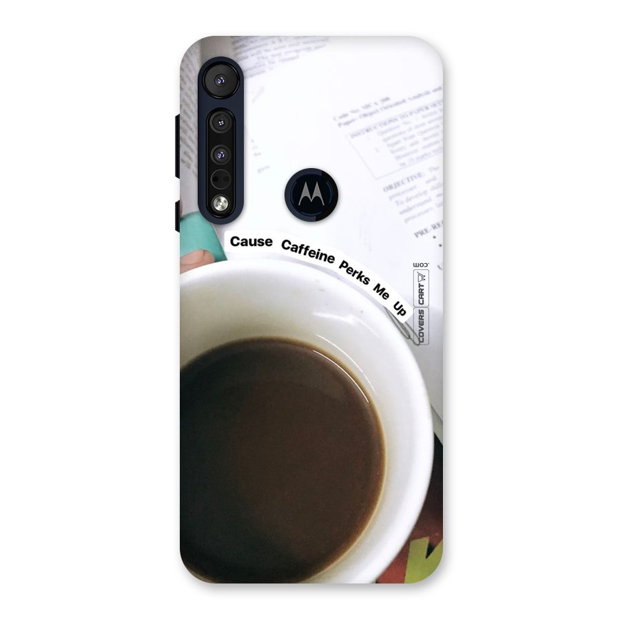 Coffee Perks Back Case for Motorola One Macro