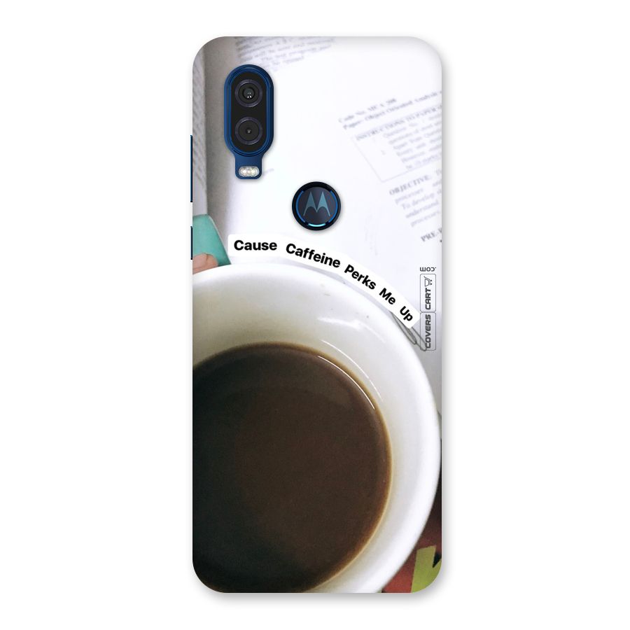 Coffee Perks Back Case for Motorola One Vision