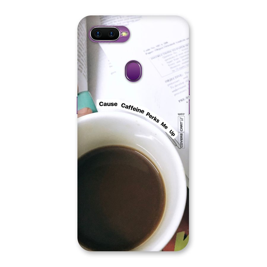 Coffee Perks Back Case for Oppo F9
