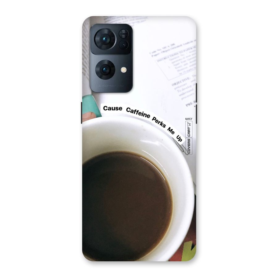 Coffee Perks Back Case for Oppo Reno7 Pro 5G