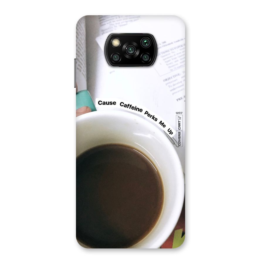 Coffee Perks Back Case for Poco X3