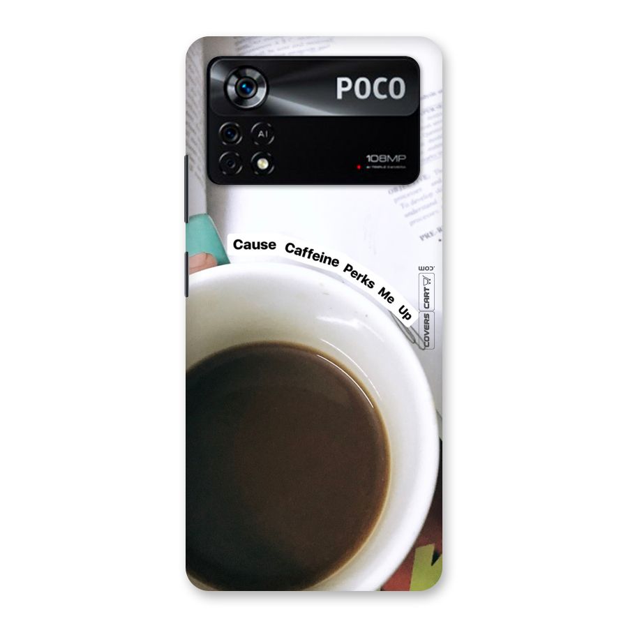 Coffee Perks Back Case for Poco X4 Pro 5G