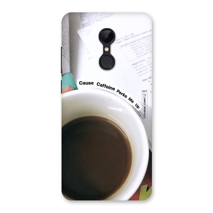 Coffee Perks Back Case for Redmi 5