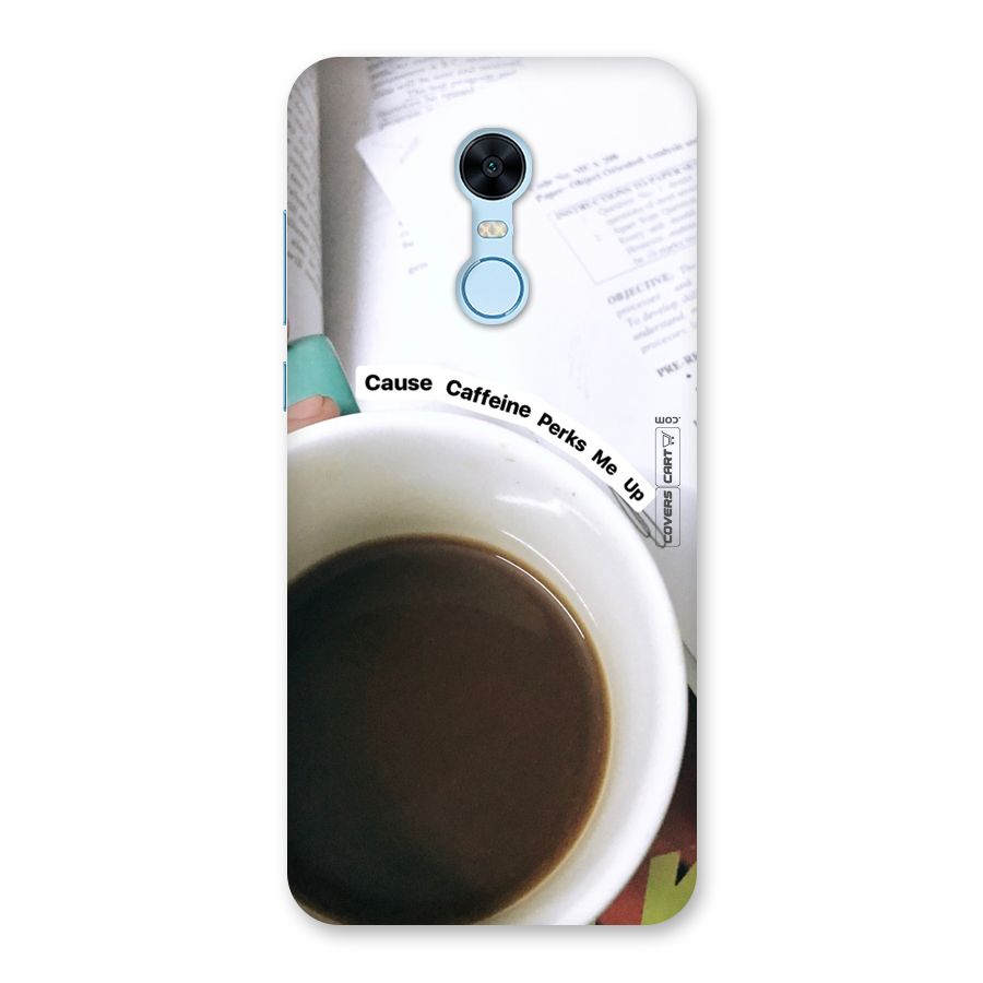 Coffee Perks Back Case for Redmi Note 5