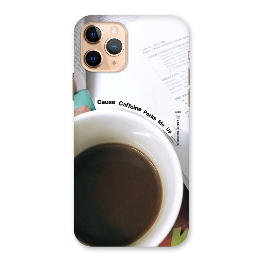 Coffee Perks Back Case for iPhone 11 Pro