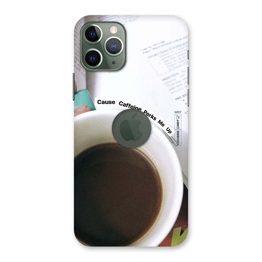 Coffee Perks Back Case for iPhone 11 Pro Logo  Cut