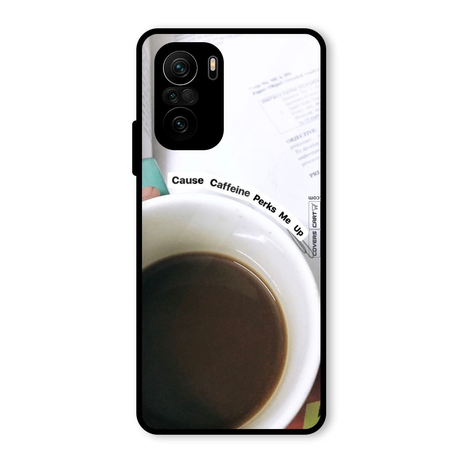 Coffee Perks Glass Back Case for Mi 11x