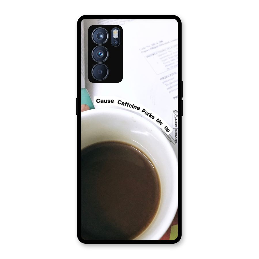 Coffee Perks Glass Back Case for Oppo Reno6 Pro 5G