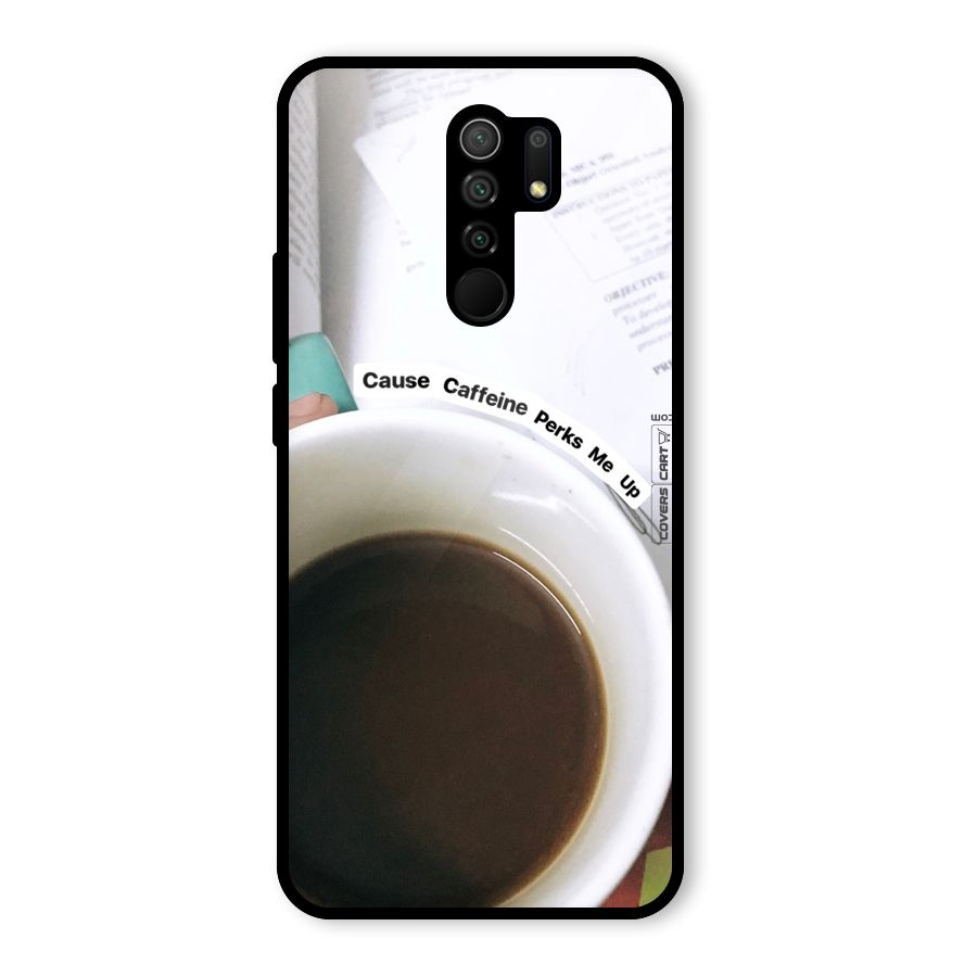 Coffee Perks Glass Back Case for Poco M2