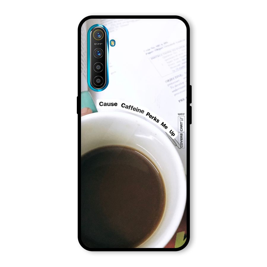 Coffee Perks Glass Back Case for Realme X2