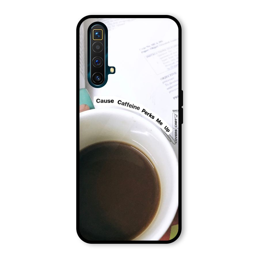 Coffee Perks Glass Back Case for Realme X3 SuperZoom