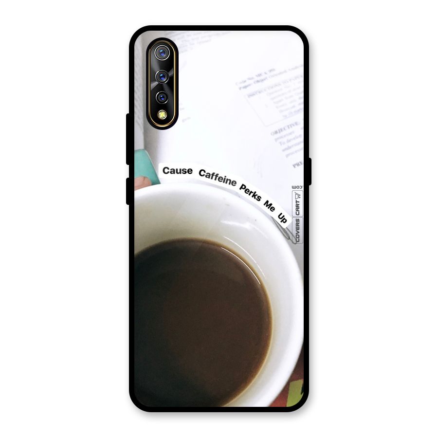 Coffee Perks Glass Back Case for Vivo S1