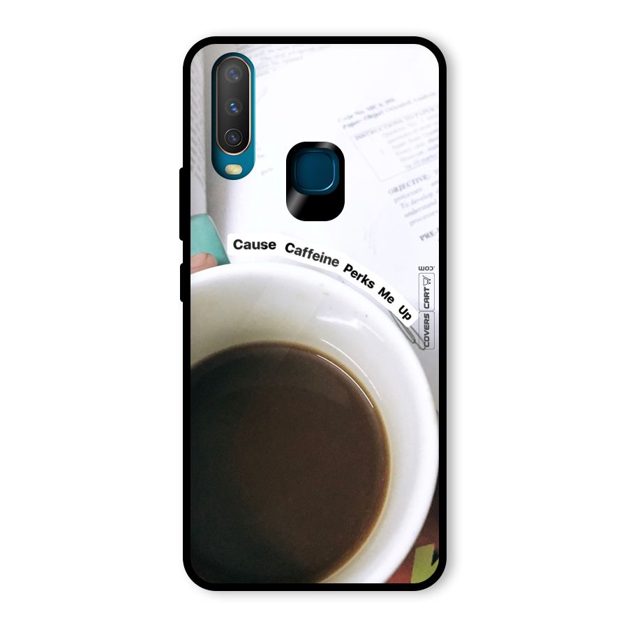 Coffee Perks Glass Back Case for Vivo U10