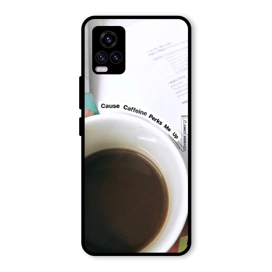 Coffee Perks Glass Back Case for Vivo V20