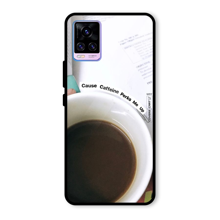 Coffee Perks Glass Back Case for Vivo V20 Pro