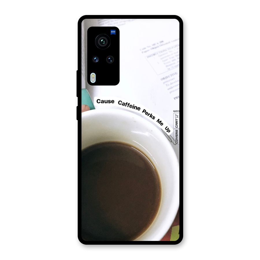 Coffee Perks Glass Back Case for Vivo X60 Pro