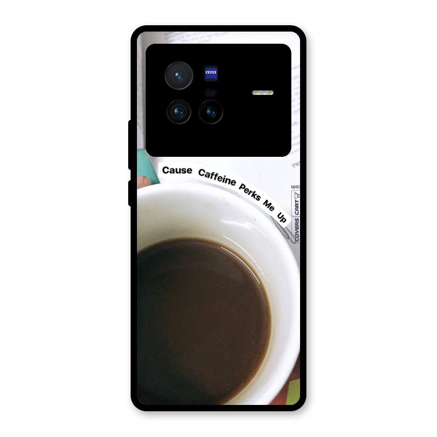 Coffee Perks Glass Back Case for Vivo X80