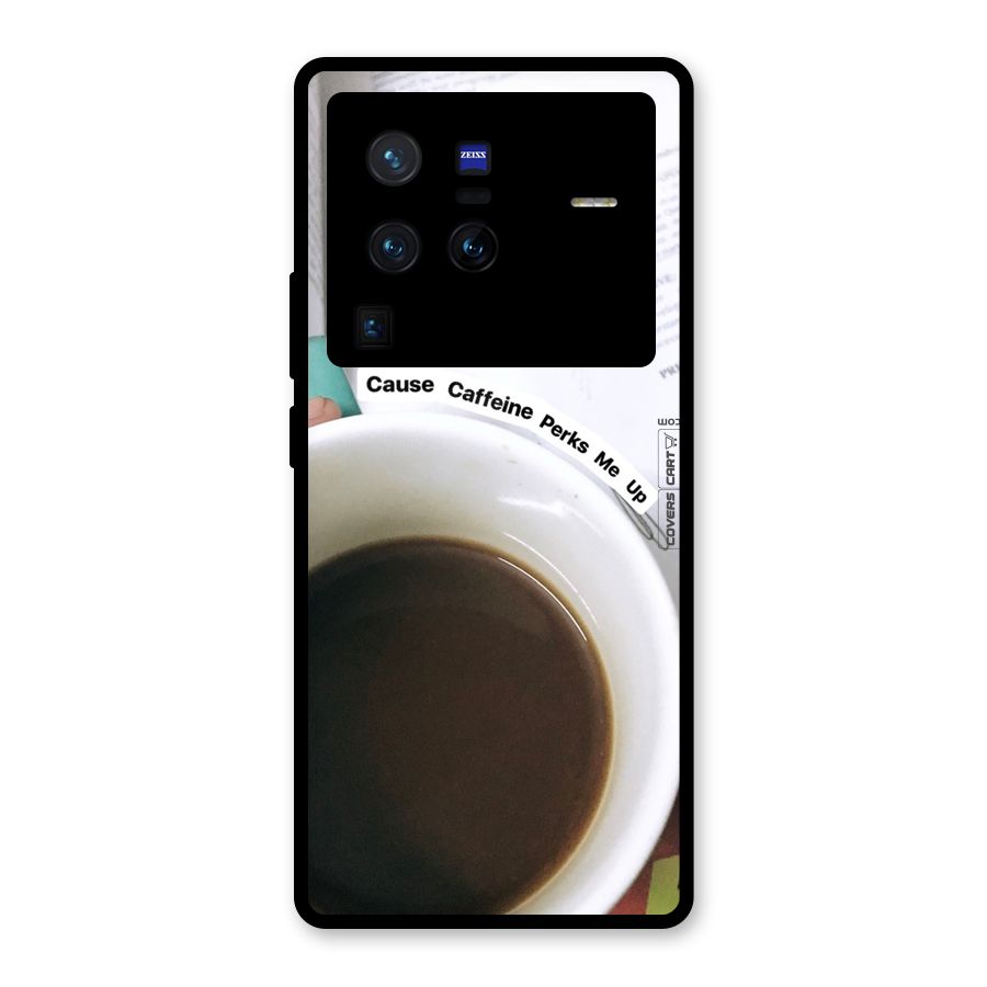 Coffee Perks Glass Back Case for Vivo X80 Pro