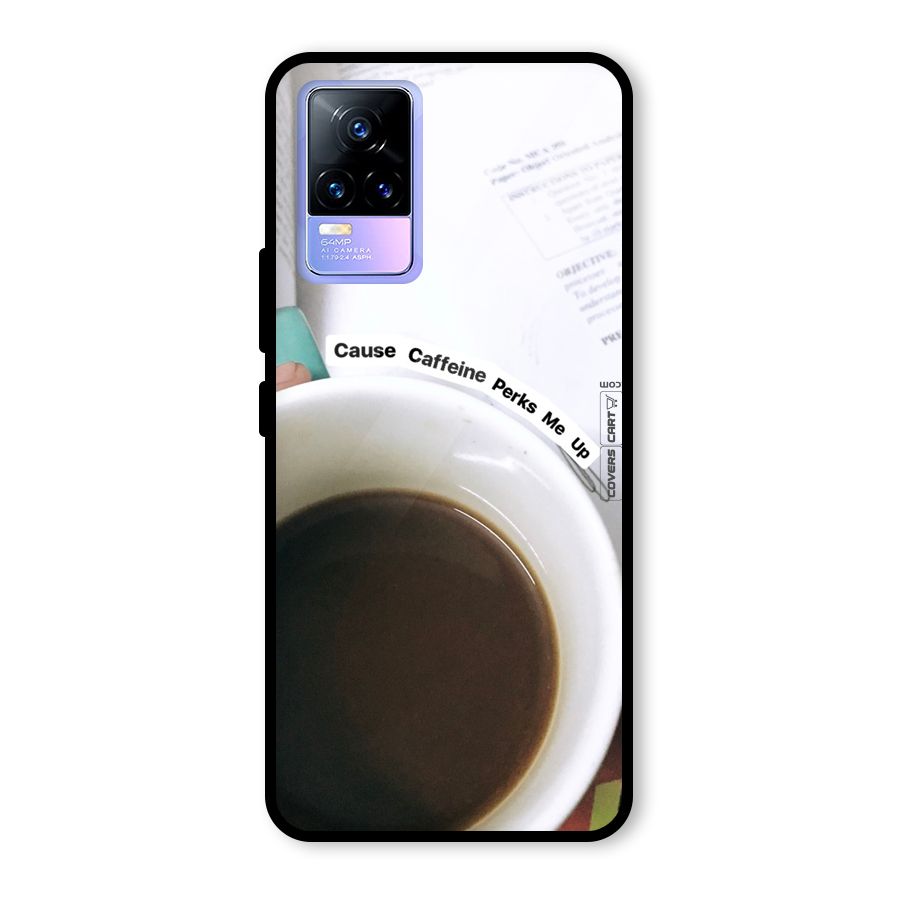 Coffee Perks Glass Back Case for Vivo Y73