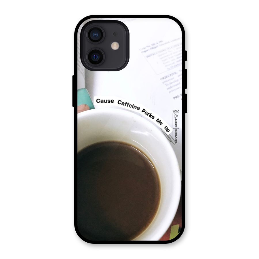 Coffee Perks Glass Back Case for iPhone 12