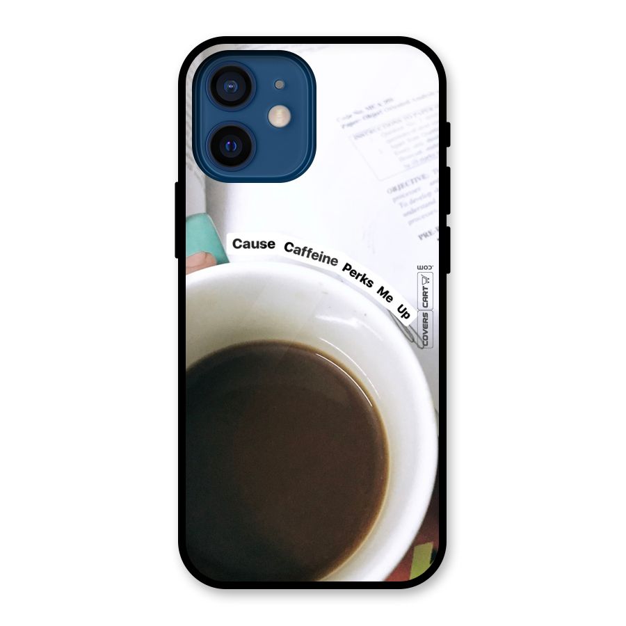 Coffee Perks Glass Back Case for iPhone 12 Mini