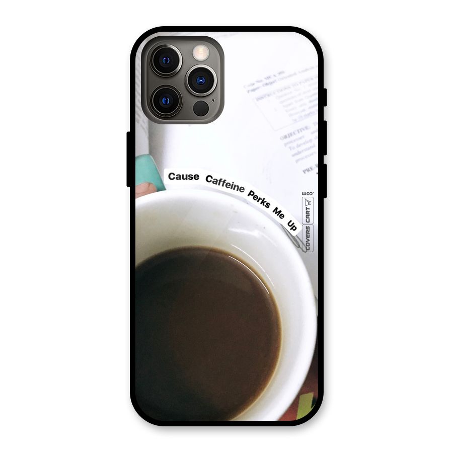 Coffee Perks Glass Back Case for iPhone 12 Pro