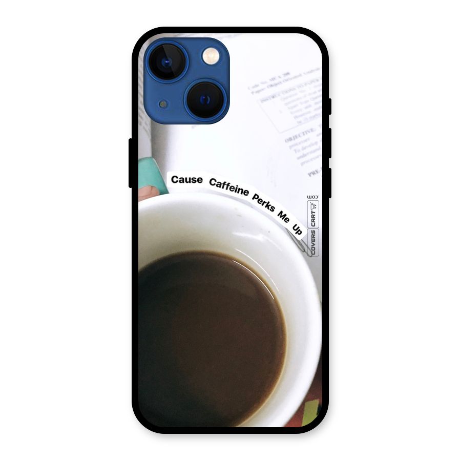 Coffee Perks Glass Back Case for iPhone 13 Mini