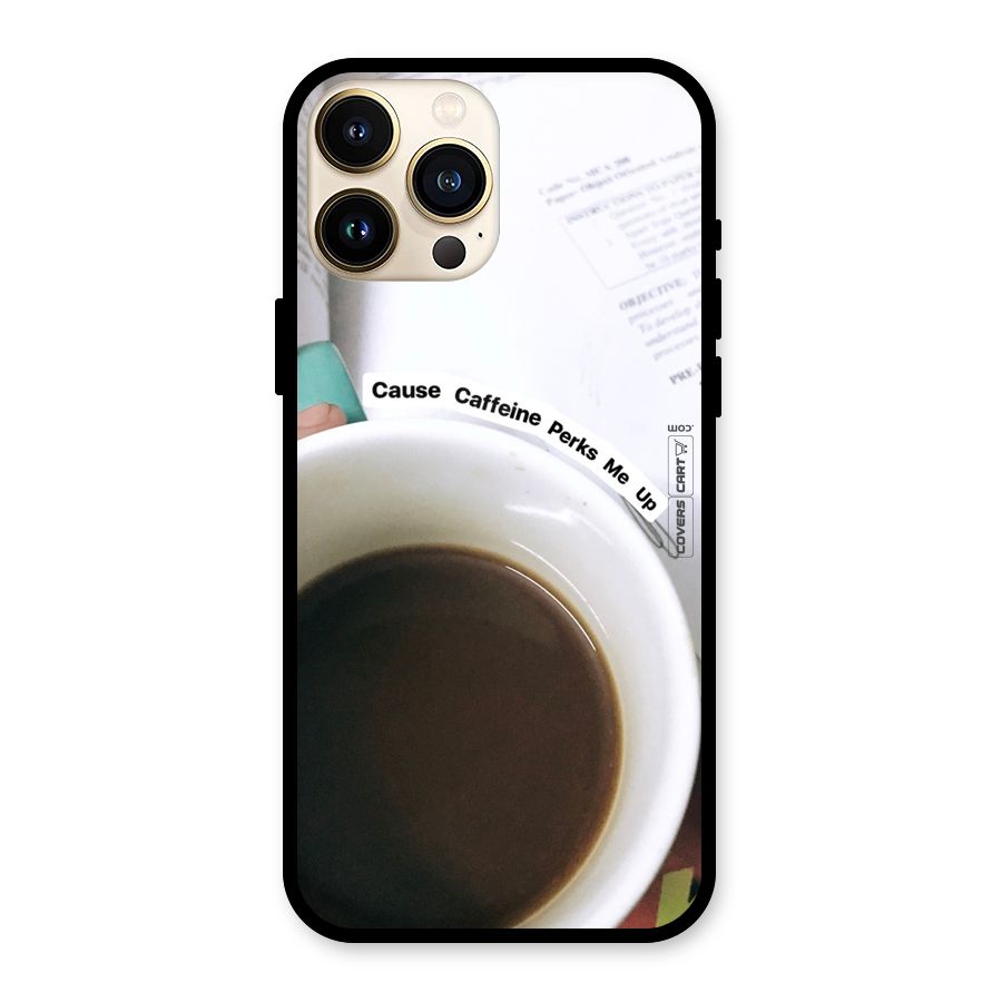 Coffee Perks Glass Back Case for iPhone 13 Pro Max