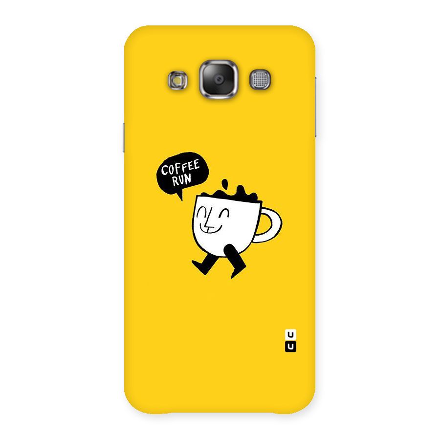 Coffee Run Back Case for Galaxy E7
