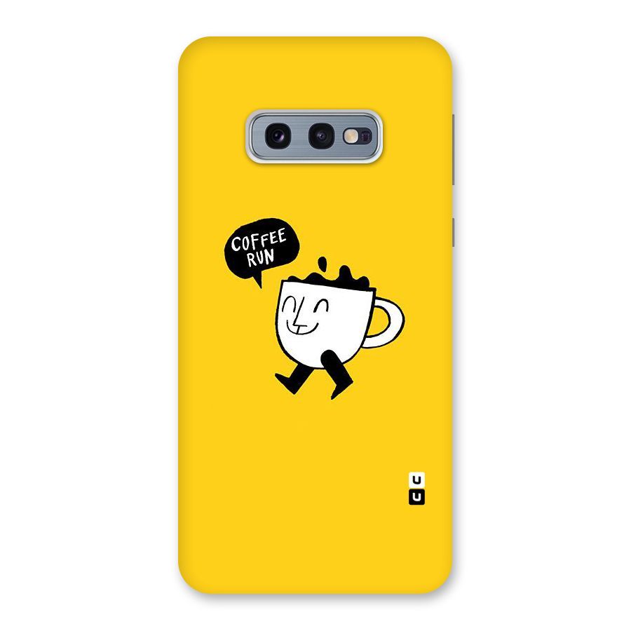 Coffee Run Back Case for Galaxy S10e