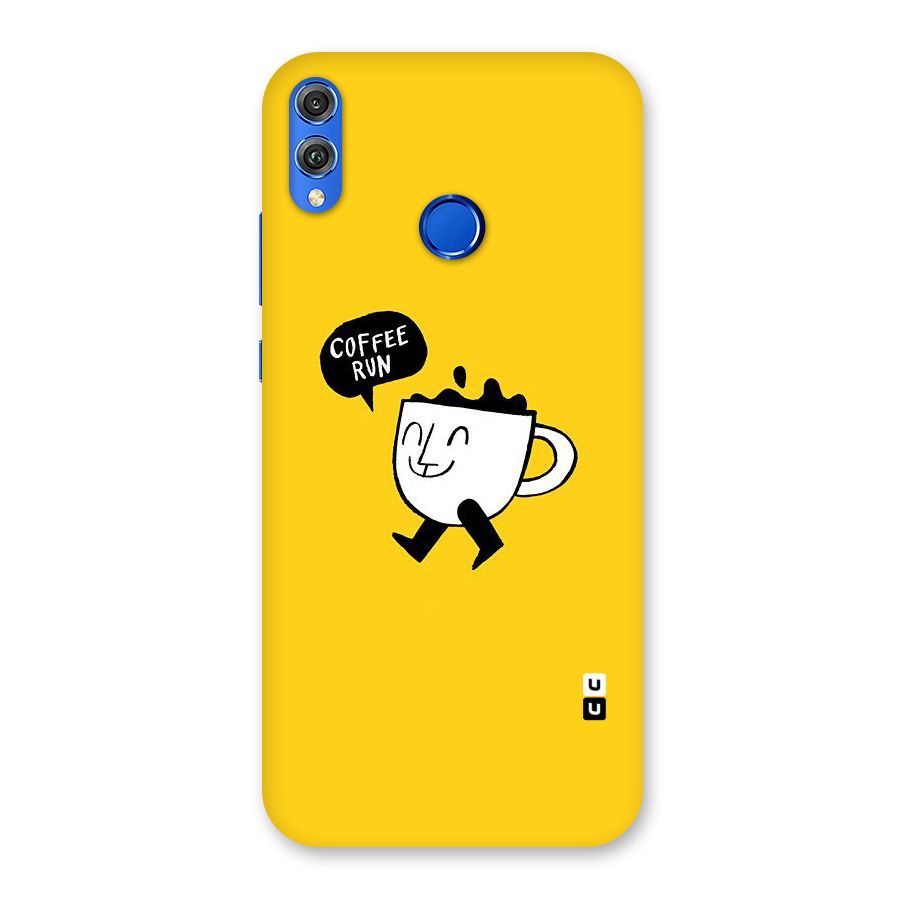 Coffee Run Back Case for Honor 8X