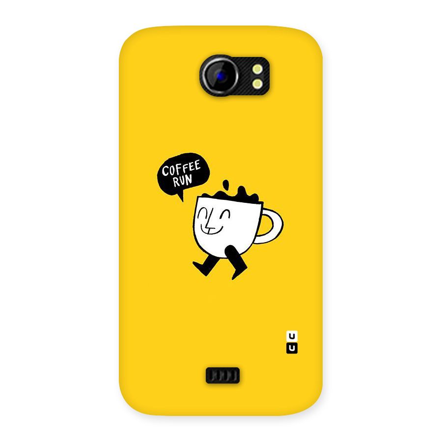 Coffee Run Back Case for Micromax Canvas 2 A110