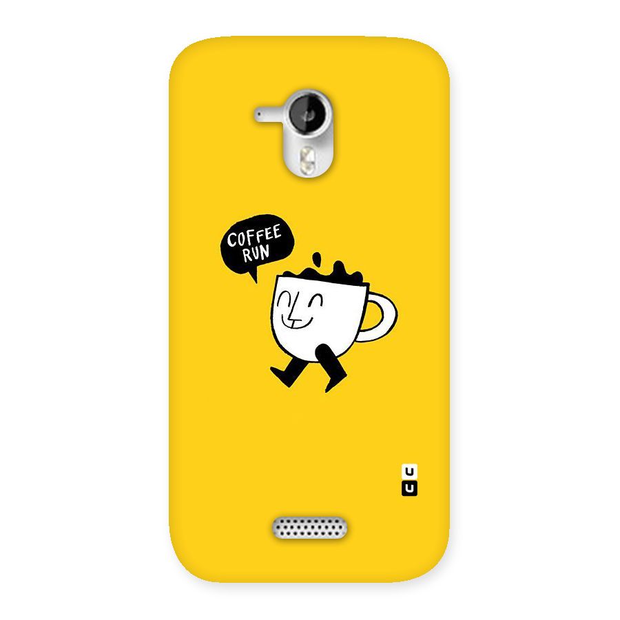Coffee Run Back Case for Micromax Canvas HD A116