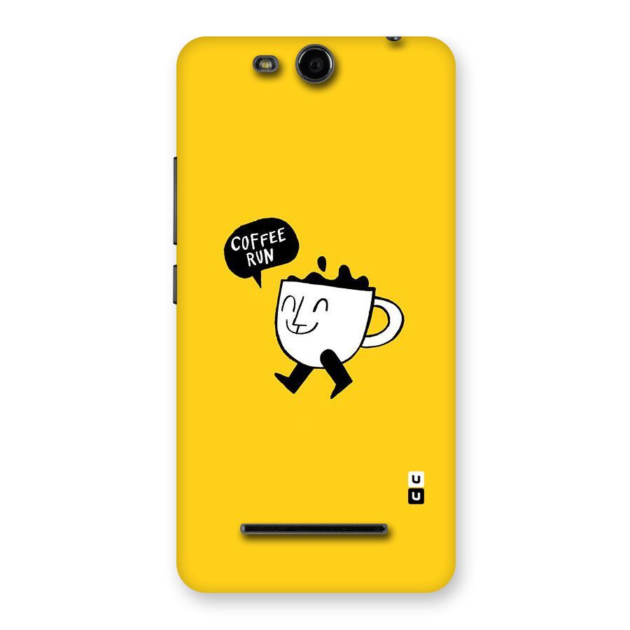Coffee Run Back Case for Micromax Canvas Juice 3 Q392