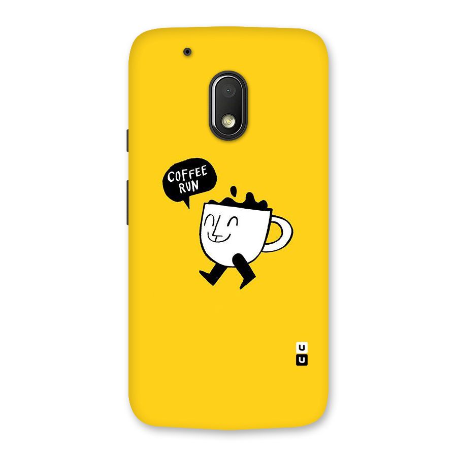 Coffee Run Back Case for Moto G4 Play