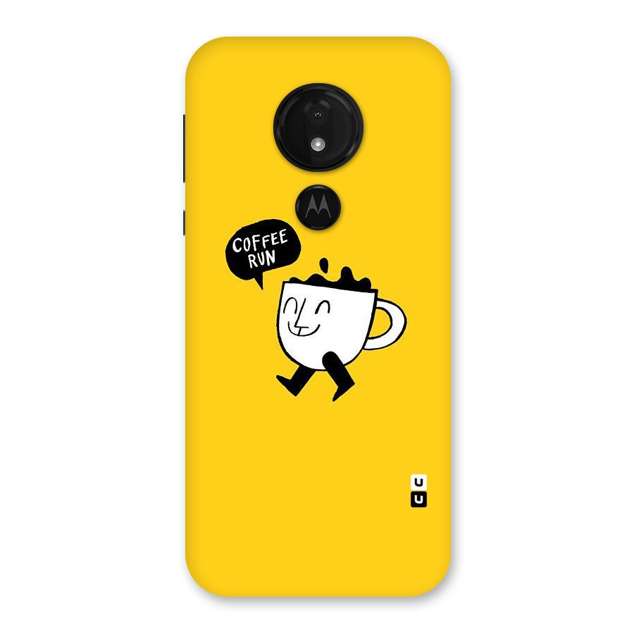 Coffee Run Back Case for Moto G7 Power