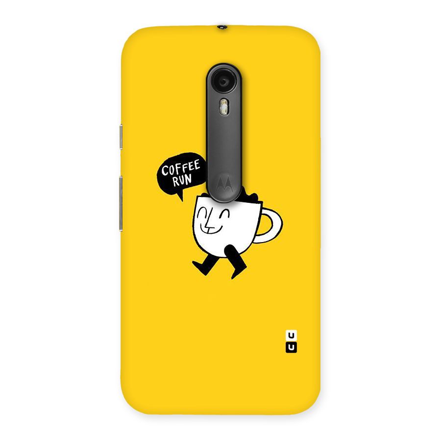 Coffee Run Back Case for Moto G Turbo