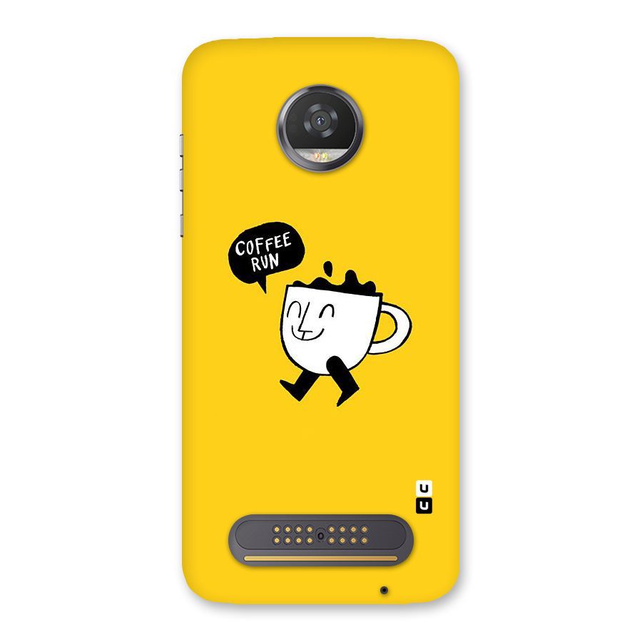 Coffee Run Back Case for Moto Z2 Play