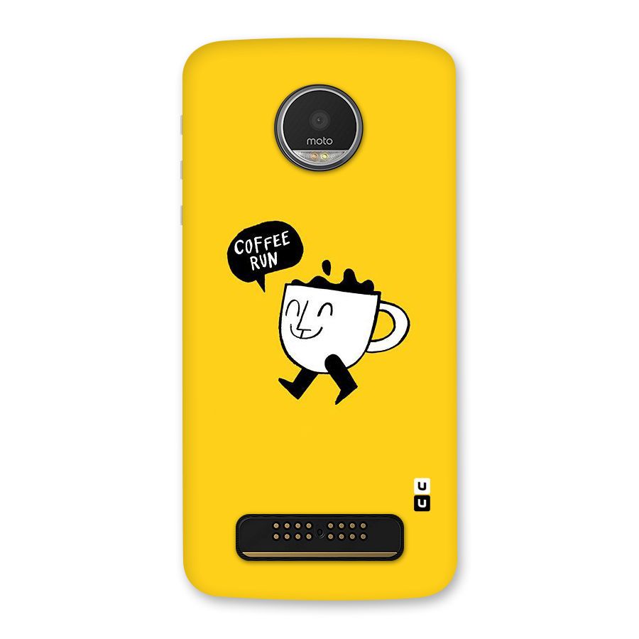 Coffee Run Back Case for Moto Z Play
