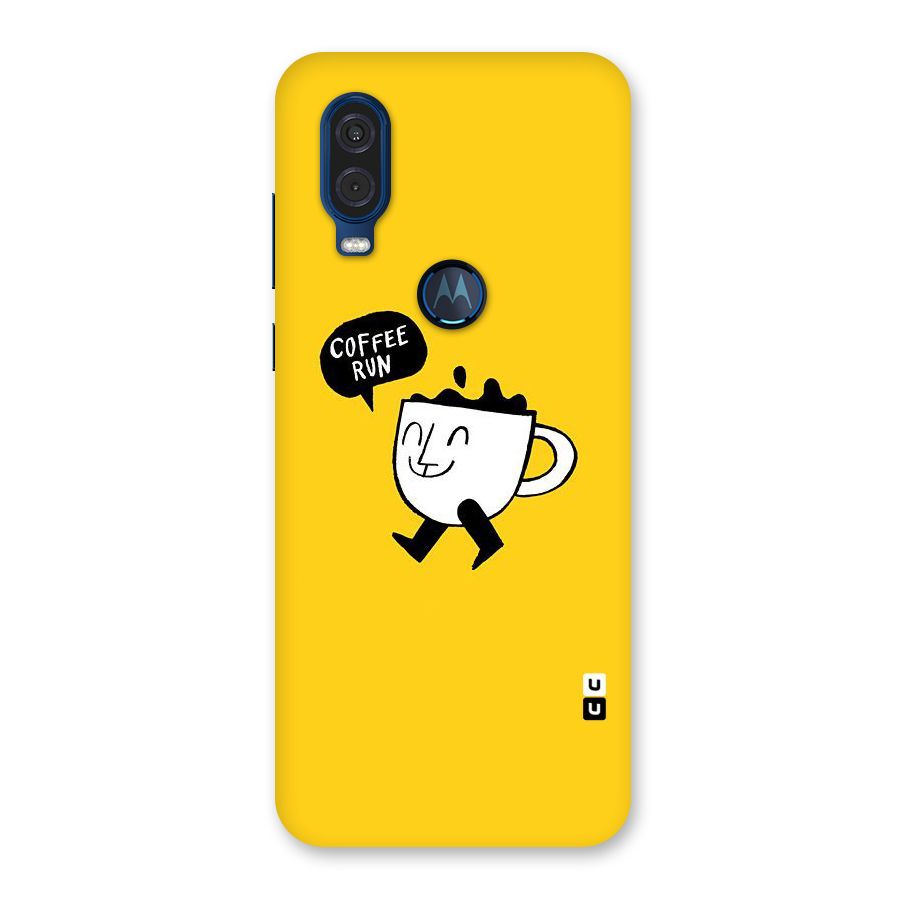 Coffee Run Back Case for Motorola One Vision