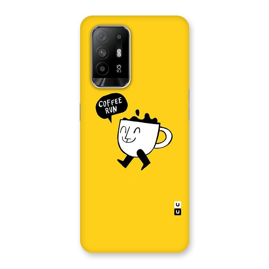 Coffee Run Back Case for Oppo F19 Pro Plus 5G