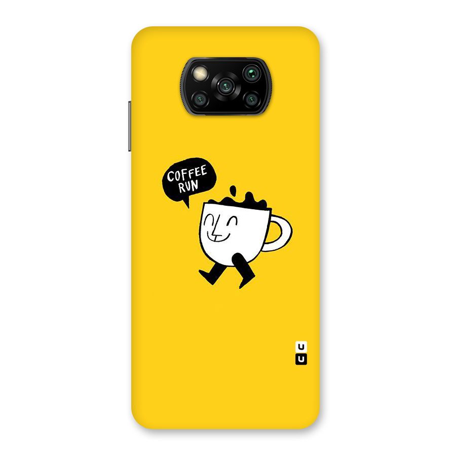 Coffee Run Back Case for Poco X3