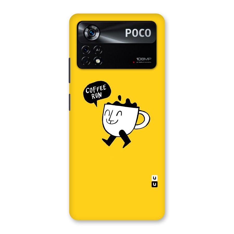 Coffee Run Back Case for Poco X4 Pro 5G