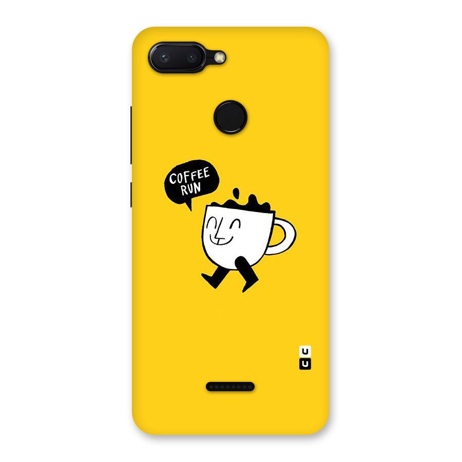 Coffee Run Back Case for Redmi 6