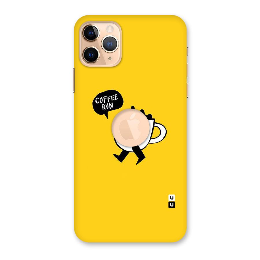 Coffee Run Back Case for iPhone 11 Pro Max Logo Cut
