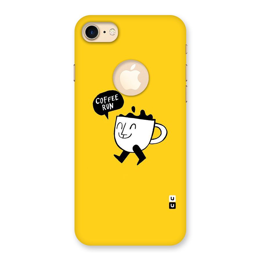 Coffee Run Back Case for iPhone 7 Logo Cut