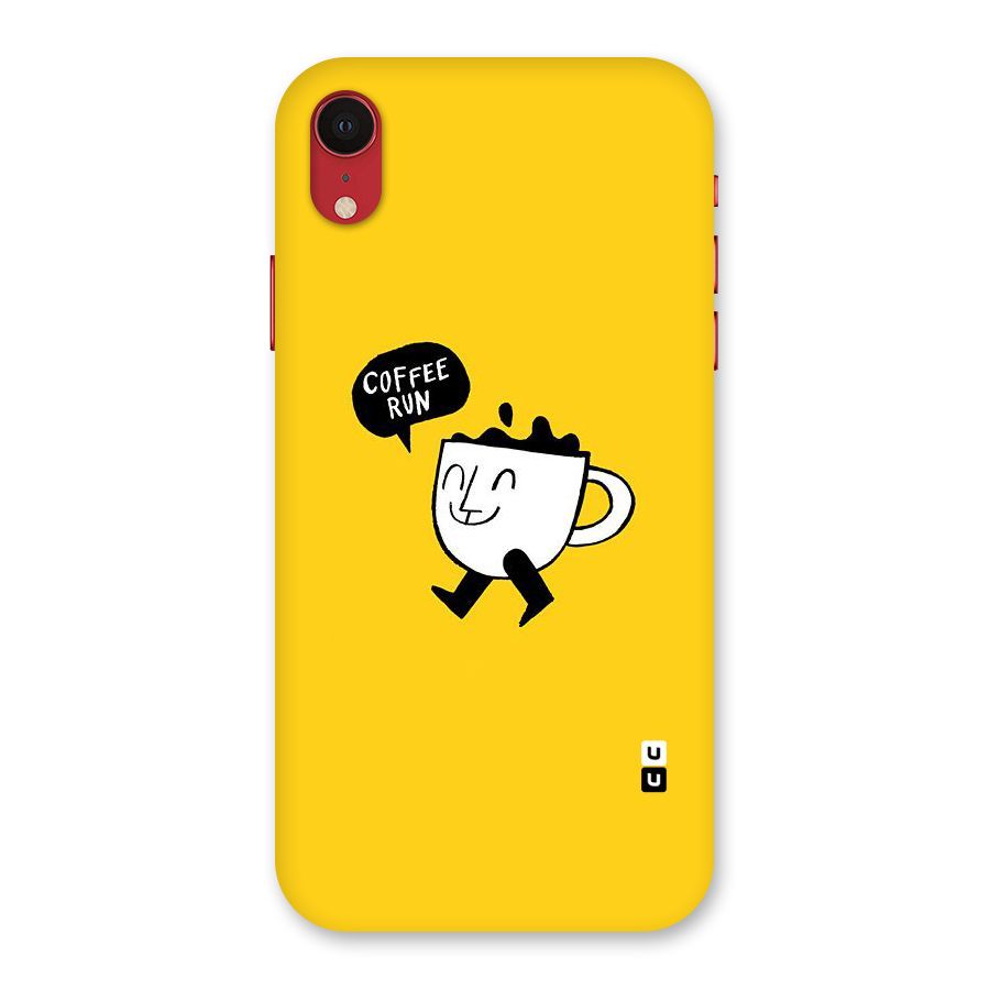Coffee Run Back Case for iPhone XR